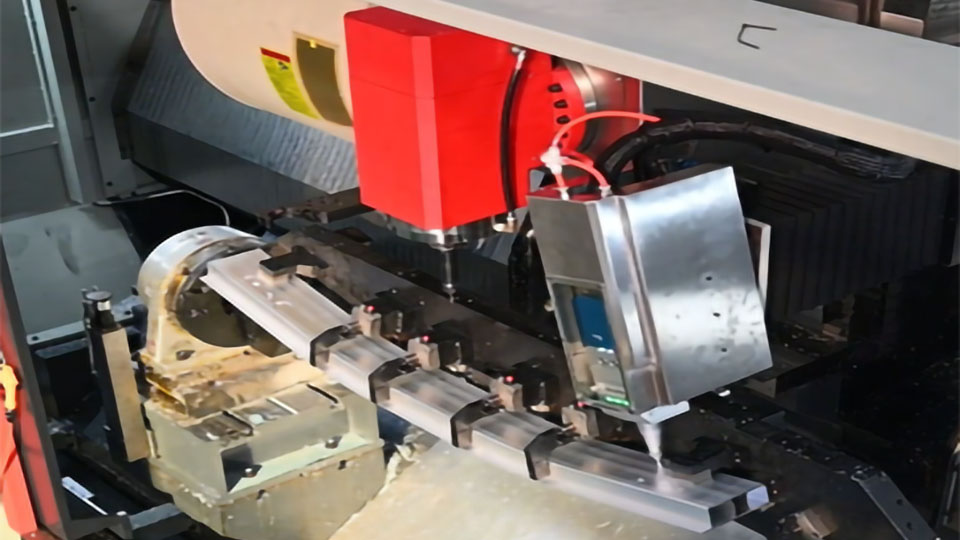 Verification of GibbsCAM program for dual spindle laser CNC machine